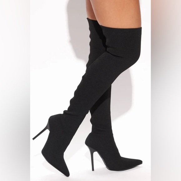 Dare to Be Bold FashionNova Over the Knee Boots - Picture 1 of 5